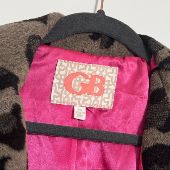 Stylish Leopard Print Woman’s 3/4 Sleeve Hot Neon Link Outerwear Coat - Picture 4 of 9